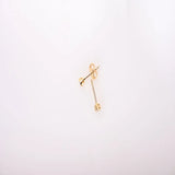 18K Gold Shining Pins Earrings