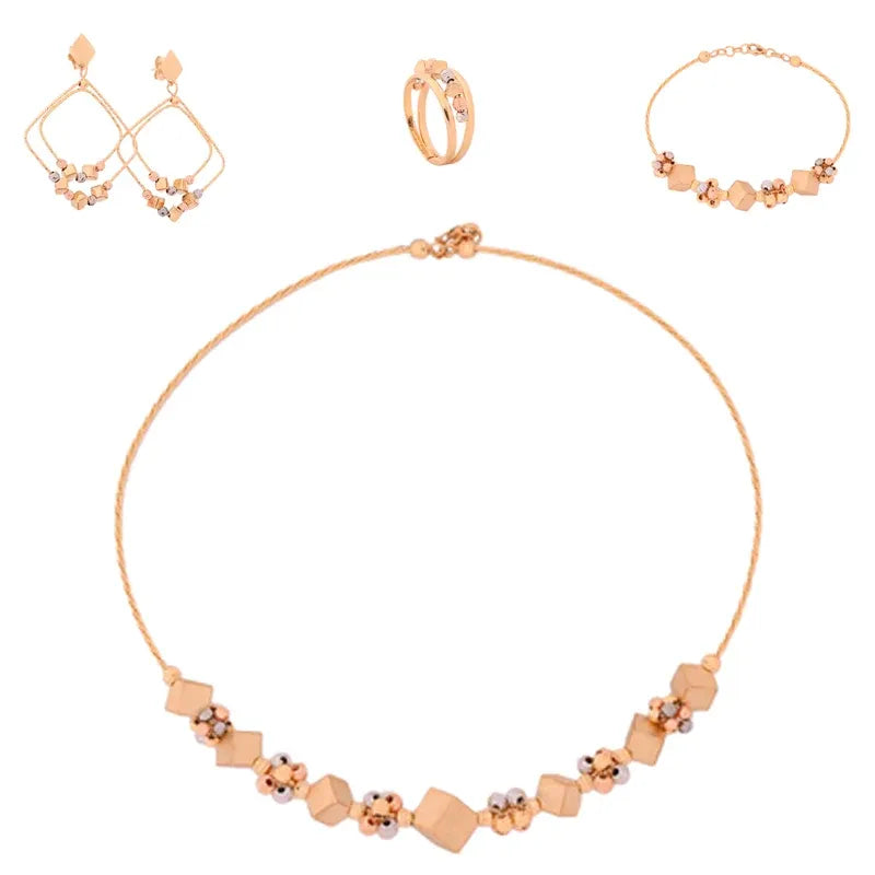 18K Gold Set with Antique Stones