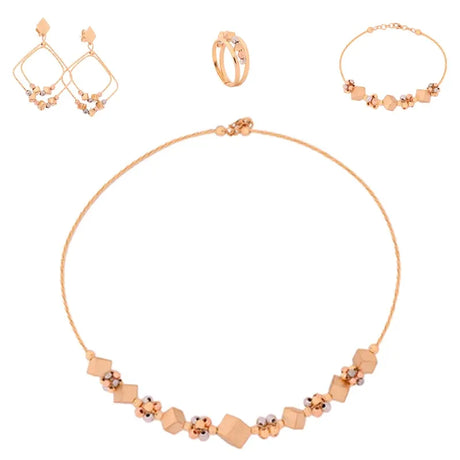18K Gold Set with Antique Stones