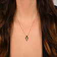 18K Gold Pendant with Net Design