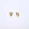 18K Gold Sincere Heart Earrings