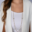 18K Gold Necklace with Knotted Pendants