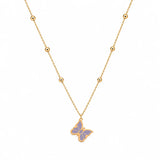 18K Gold Kids' Jewelry Set With Butterfly & Ball Design
