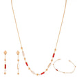 Half-set of 18k gold with elegant luxurious pendants