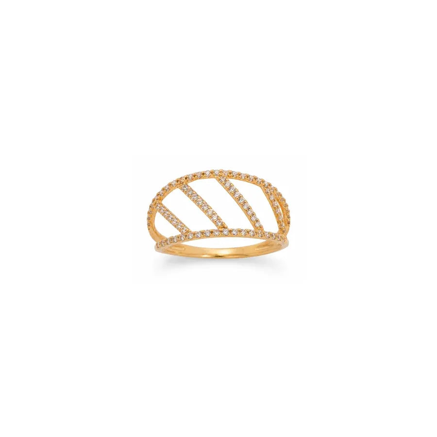 18K Gold Ring with Elegant Soft Design
