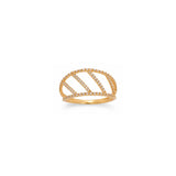 18K Gold Ring with Elegant Soft Design