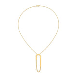 18K Gold Pendant with Decision Success Geometric Design
