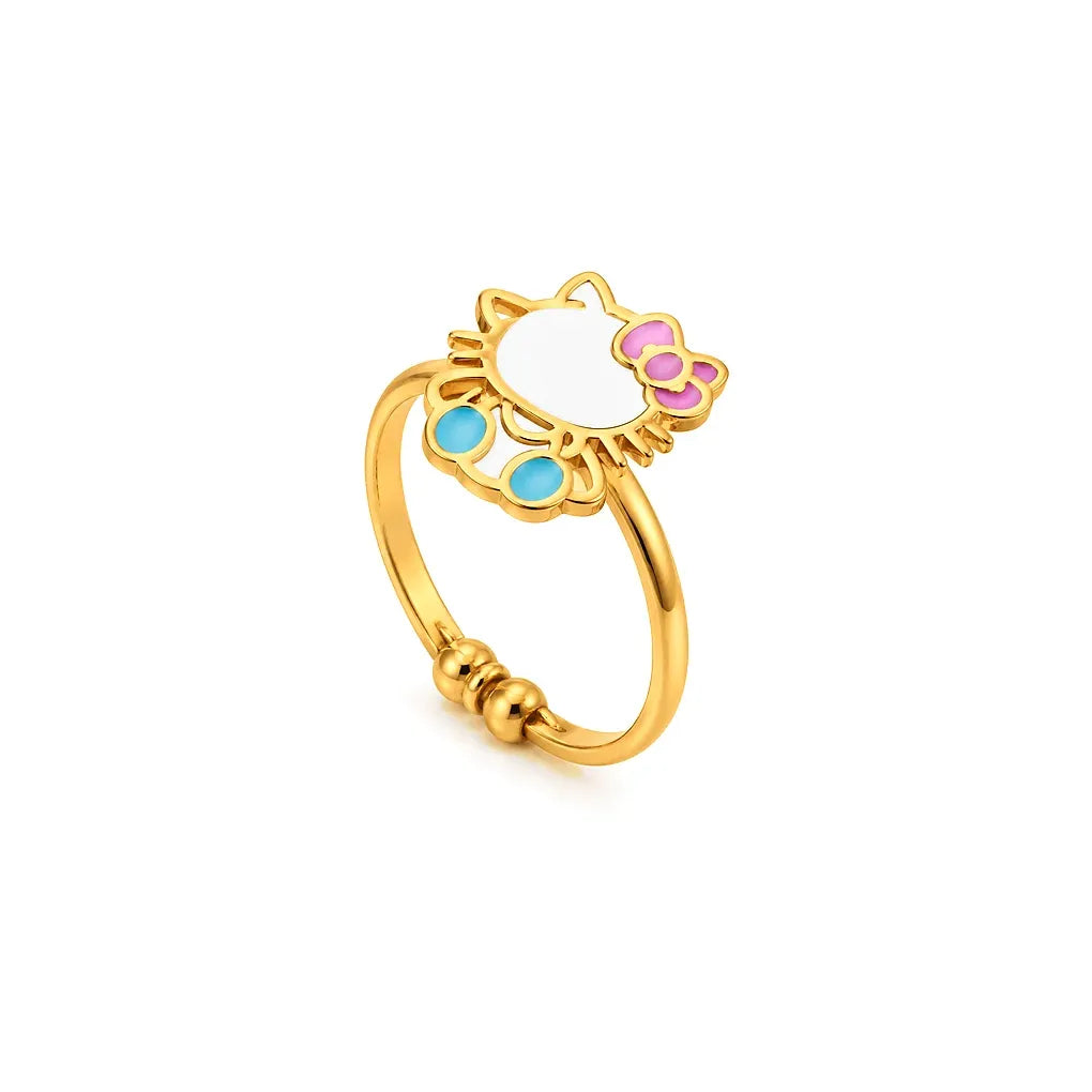 18K Gold Kids Set with Hello Kitty
