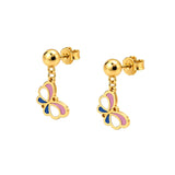 18K Gold Kids Set with Delicate Butterfly Design