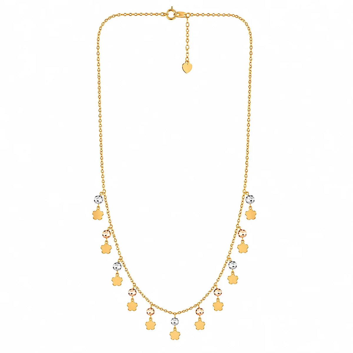 18K Gold Pendant with Sparkling Stars Design