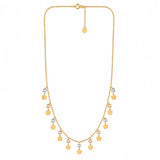 18K Gold Pendant with Sparkling Stars Design