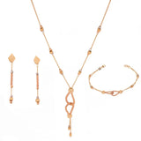 Half 18-karat gold with twisted ropes and balls
