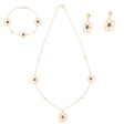 Half set of 18-karat gold, rare flower