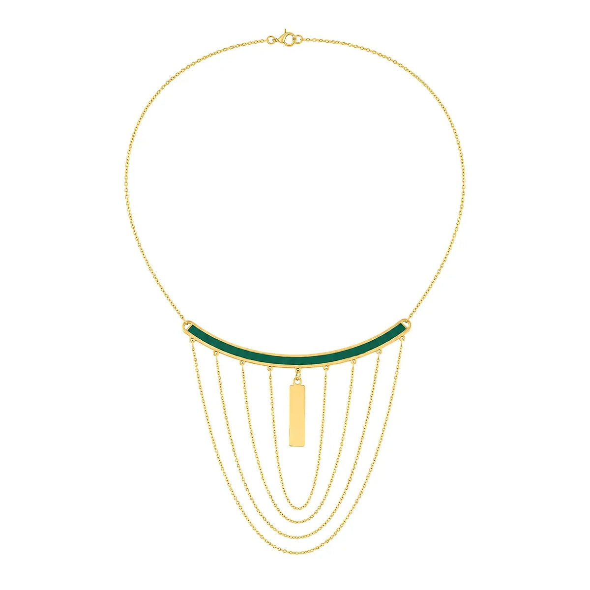 18K Gold Pendant with Cleopatra Design