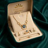 18K Gold Set, Blooming Flower