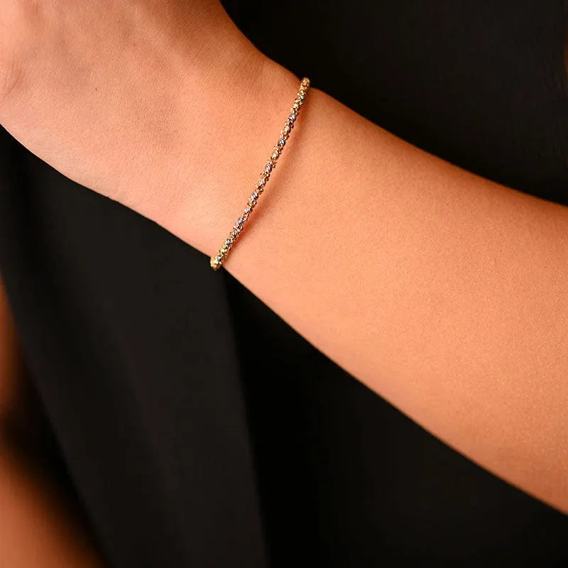 18K bracelet with Plain Design