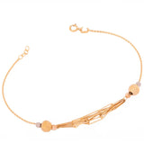 18K Gold Kids Chain Bracelet with Symbolic Design