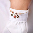 18K Gold Kids bracelet with Kids with Flower Design