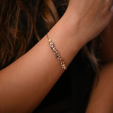 18K bracelet with Geometric Design