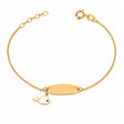 18K Gold Kids Chain Bracelet with Fish Design