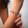 18K bracelet with colorful charms Design