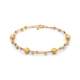 18K Gold Bracelet Classic Small Circles Design