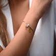 18K bracelet with Multiple charms Design