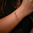 18K bracelet with Sparkling Crystal Design