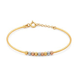18K Gold Kids Bracelet Small Circles Design