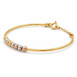 18K Gold Kids Bracelet Small Circles Design