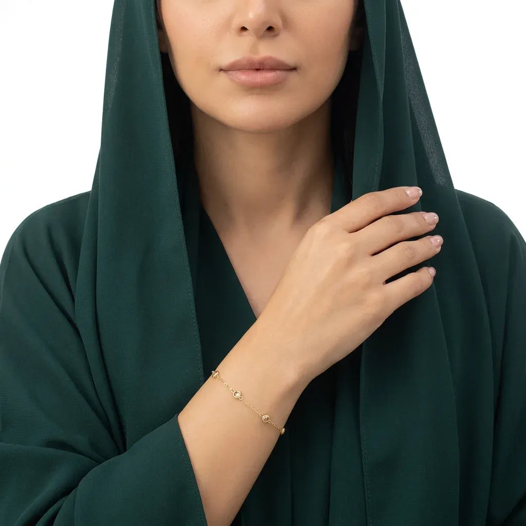 اسورة ذهب عيار 18 بتصميم لامع