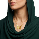 عقد الفراشة ذهب عيار 21