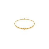 18K Gold Set with Flowing Ball Design